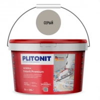 Купить PLITONIT COLORIT Premium затирка биоцидная (0,5-13 мм) серая 2 кг (96шт/подд.) оптом в Москве от производителя