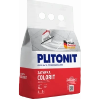 Купить PLITONIT Colorit Затирка между всеми типами плитки (1,5-6 мм) серая 2 кг (336шт/подд.) оптом в Москве от производителя