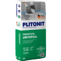 Купить PLITONIT Universal Ровнитель быстротвердеющий, самовыравнивающийся, для грубого и финишного выравнивания 20 кг  (48шт/подд.) оптом в Москве от производителя