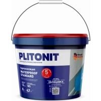 Купить PLITONIT WaterProof Standard Эластичная гидоизоляционная мастика для внутренних работ 8 кг  (60шт/подд.) оптом в Москве от производителя