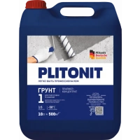 Купить PLITONIT Грунт 1 Праймер-концентрат 1:5 акрилатный для подготовки оснований 10 кг  (40шт/подд.) оптом в Москве от производителя