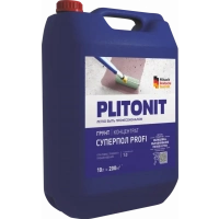 Купить PLITONIT Грунт СуперПол PROFI Грунтовка глубокого проникновения д/подготовки основания под ровнители для полов; концентрат 1:3 10 кг  (40шт/подд.) оптом в Москве от производителя