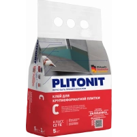 Купить PLITONIT С Клей для плитки по сложным основаниям, класс С2ТЕ 5 кг  (168шт/подд.) оптом в Москве от производителя