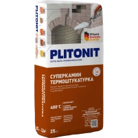 Купить PLITONIT СуперКамин ТермоШтукатурка белая для отделки печей и каминов 25 кг (48шт/подд.) оптом в Москве от производителя