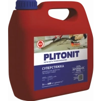 Купить PLITONIT СуперСтяжка Суперводоредуцирующая добавка для цементно-песчаных стяжек 3 кг  (144шт/подд.) оптом в Москве от производителя