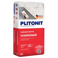 Купить PLITONIT Ускоренный клей универсальный внутри и снаружи помещений с ускоренным набором прочности на 1 сутки 25 кг  (48шт/подд.) оптом в Москве от производителя