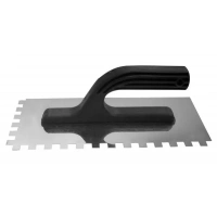 Купить Гладилка 130х280мм нержавеющая зубчатая 8мм БИБЕР 35314 оптом в Москве от производителя