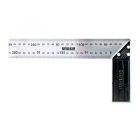 Купить Угольник столярный БИБЕР 40630 ПРОФИ 300мм нержавеющая сталь, гравировка оптом в Москве от производителя