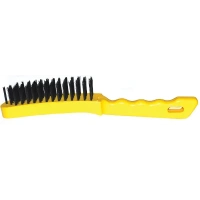 Купить БИБЕР 70916 Щетка 6-рядная стальная с пластиковой ручкой (12/120) оптом в Москве от производителя