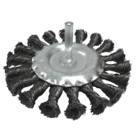 Купить Щетка-крацовка БИБЕР 70993 дисковая витая 75мм для дрели (30/180) оптом в Москве от производителя