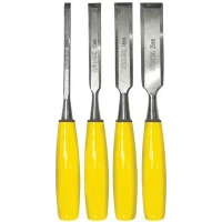 Купить БИБЕР 85061 Набор стамесок с пластиковой ручкой (6мм, 12мм, 18мм, 25мм) (набор 4шт) (10/40) оптом в Москве от производителя