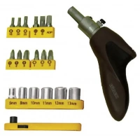 Купить БИБЕР 85554 Отвертка реверсивная с набором бит и головок (набор 20 предметов) (20) оптом в Москве от производителя