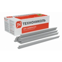 Купить БРУСКИ XPS ТЕХНОНИКОЛЬ CARBON ECO 1180х50х50 мм (5,6м2=0,28м3 =113,28п.м., 96 шт/уп) оптом в Москве от производителя