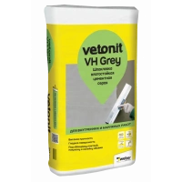 Купить Шпаклевка влагостойкая Ветонит ВХ серая финишная, 20 кг оптом в Москве от производителя