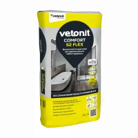 Купить ВЕТОНИТ Комфорт S2 Флекс Высокоэластичный клей для керамогранита любого формата, 25кг оптом в Москве от производителя