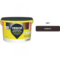 Купить ВЕТОНИТ КОМФОРТ СПЕКТРУМ  19 (венге) Цветная цементная затирка для швов 1-10 мм. 2 кг оптом в Москве от производителя