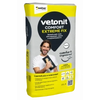 Купить Белый клей-гель для мрамора, камня и керамогранита ВЕТОНИТ Комфорт Экстрим Фикс, 20 кг оптом в Москве от производителя