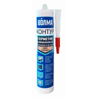Купить ВОЛМА Контур Герметик силиконовый универсальный  290мл св-коричневый оптом в Москве от производителя