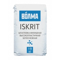 Купить Шпатлевка финишная полимерная белоснежная ВОЛМА-ISKRIT , 19 кг оптом в Москве от производителя