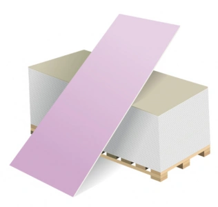 Купить Гипсокартон Волма 2500х1200х12,5мм влагоогнестойкий оптом в Москве от производителя