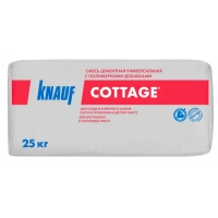 Купить Смесь КНАУФ-Коттеджная цементная универсальная, 25 кг оптом в Москве от производителя