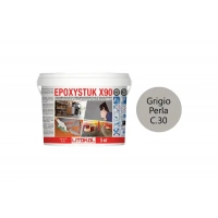 Купить Литокол Epoxystuk Х90 Эпоксидная затирка C.30 Grigio Perla (Жемчужно-серый) 5кг оптом в Москве от производителя