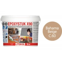 Купить Литокол Epoxystuk Х90 Эпоксидная затирка C.60 Bahama Beige (Багамабеж) 10кг оптом в Москве от производителя