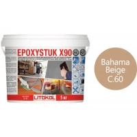 Купить Литокол Epoxystuk Х90 Эпоксидная затирка C.60 Bahama Beige (Багамабеж) 5кг оптом в Москве от производителя