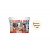 Купить Литокол Epoxystuk Х90 Эпоксидная затирка C.690 Bianco Sporco (Молочный) 5кг оптом в Москве от производителя