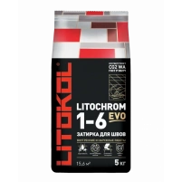 Купить Литокол Litochrom 1-6 EVO LE.105 затирочная смесь Серебристо-серый  5кг оптом в Москве от производителя