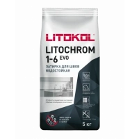Купить Литокол Litochrom 1-6 EVO LE.115 затирочная смесь Светло-серый  5кг оптом в Москве от производителя