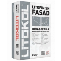 Купить Литокол LITOFINISH FASAD финишная цементная шпаклевка 25кг оптом в Москве от производителя