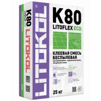 Купить Клей для плитки Litokol Litoflex K80 ECO беспылевой 25 кг оптом в Москве от производителя