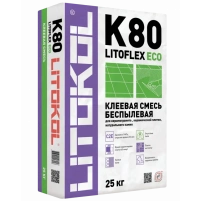 Купить Клей для плитки Litokol Litoflex K80 ECO беспылевой 25 кг оптом в Москве от производителя