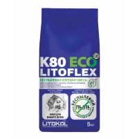 Купить Клей для плитки Litokol Litoflex K80 ECO беспылевой 5 кг оптом в Москве от производителя