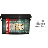 Купить Литокол Starlike Defender EVO Антибак. эпоксидная затирка S.100 BIANCO ASSOLUTO (Белый) 1кг оптом в Москве от производителя