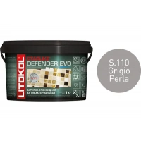 Купить Литокол Starlike Defender EVO Антибак. эпоксидная затирка S.110 GRIGIO PERLA (Жемчужно-серый) 1кг оптом в Москве от производителя