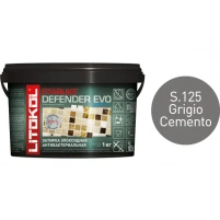 Купить Литокол Starlike Defender EVO Антибак. эпоксидная затирка S.125 GRIGIO CEMENTO (Цементный) 1кг оптом в Москве от производителя