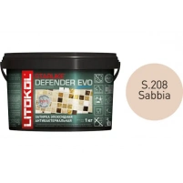 Купить Литокол Starlike Defender EVO Антибак. эпоксидная затирка S.208 SABBIA (Песочный) 1кг оптом в Москве от производителя