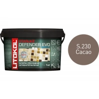 Купить Литокол Starlike Defender EVO Антибак. эпоксидная затирка S.230 CACAO (Какао) 1кг оптом в Москве от производителя