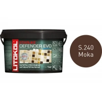Купить Литокол Starlike Defender EVO Антибак. эпоксидная затирка S.240 MOKA (Коричневый) 1кг оптом в Москве от производителя