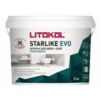 Купить Литокол Starlike Evo Эпоксидная затирка S.102 BIANCO GHIACCIO (светло-серый) 5кг оптом в Москве от производителя