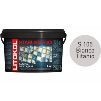 Купить Литокол Starlike Evo Эпоксидная затирка S.105 BIANCO TITANIO (белый титан) 1кг оптом в Москве от производителя