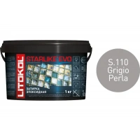 Купить Литокол Starlike Evo Эпоксидная затирка S.110 GRIGIO PERLA (жемчужно-серый) 1кг оптом в Москве от производителя