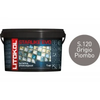 Купить Литокол Starlike Evo Эпоксидная затирка S.120 GRIGIO PIOMBO (свинцово-серый) 1кг оптом в Москве от производителя