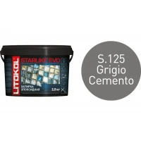 Купить Литокол Starlike Evo Эпоксидная затирка S.125 GRIGIO CEMENTO (цементный) 2,5кг оптом в Москве от производителя
