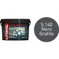 Купить Литокол Starlike Evo Эпоксидная затирка S.140 NERO GRAFITE (графитовый) 2,5кг оптом в Москве от производителя