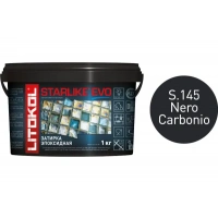 Купить Литокол Starlike Evo Эпоксидная затирка S.145 NERO CARBONIO (черный) 1кг оптом в Москве от производителя