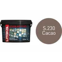 Купить Литокол Starlike Evo Эпоксидная затирка S.230 CACAO (какао) 2,5кг оптом в Москве от производителя