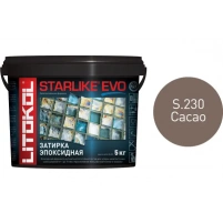 Купить Литокол Starlike Evo Эпоксидная затирка S.230 CACAO (какао) 5кг оптом в Москве от производителя